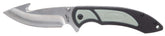 Full knife profile showing 8-inch overall length and gut hook blade.
